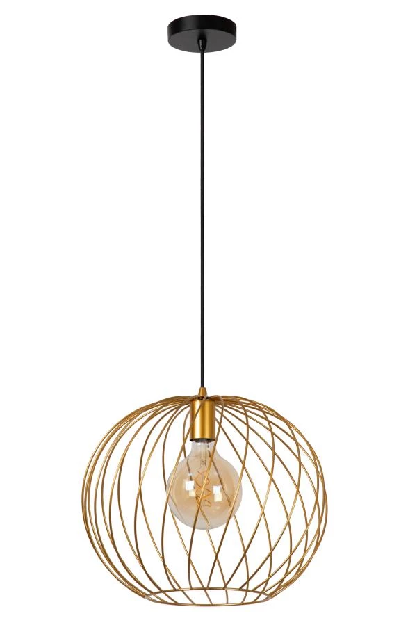 Lucide DANZA - Pendant light - Ø 40 cm - 1xE27 - Matt Gold / Brass - off